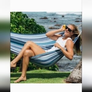DSW Sanuk Striped Blue and White Fabric Hammock